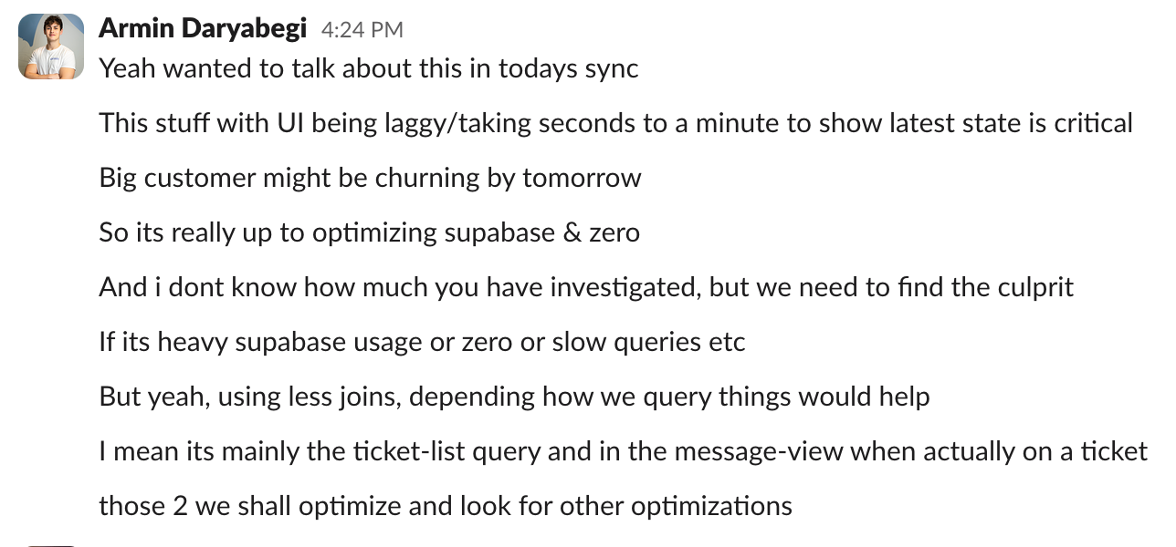 Database under pressure from inbox view queries